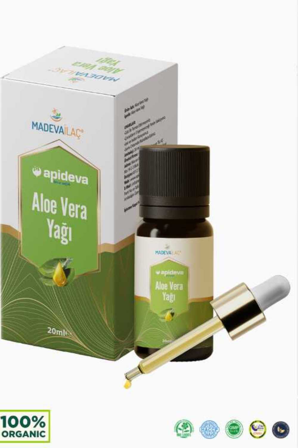 Aloe Vera Ya %100 Saf 20ml | Apideva - kaybio.com
